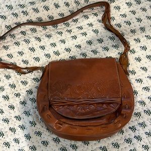 Patricia Nash Tooled Rose Large Firenze flap